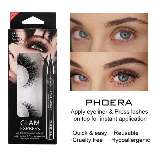 Phoera kit penna ciglia finte - penna,